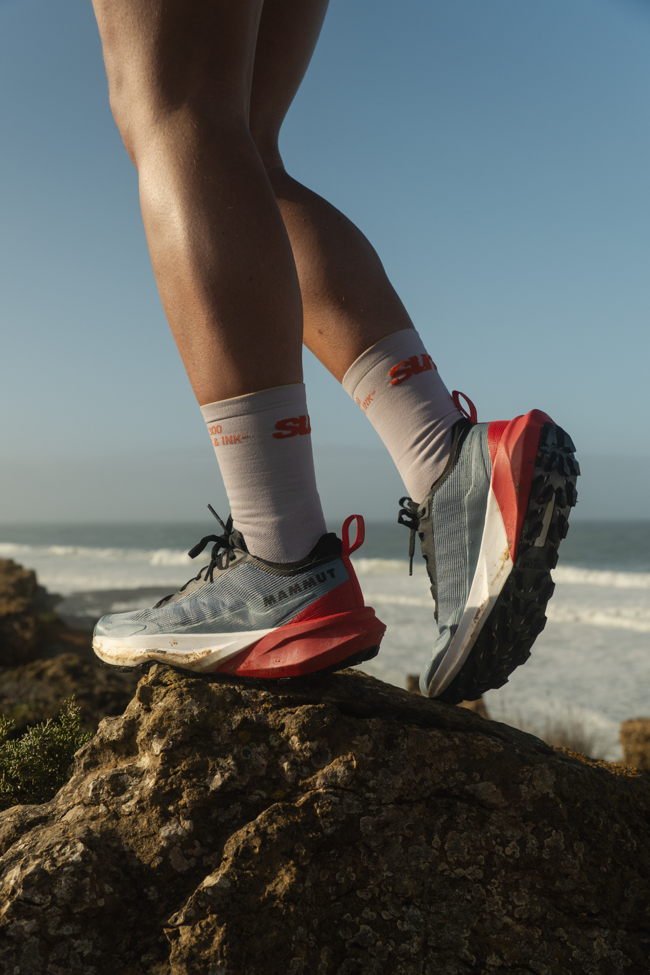 Ericeira Runners group trail running along coastal cliffs